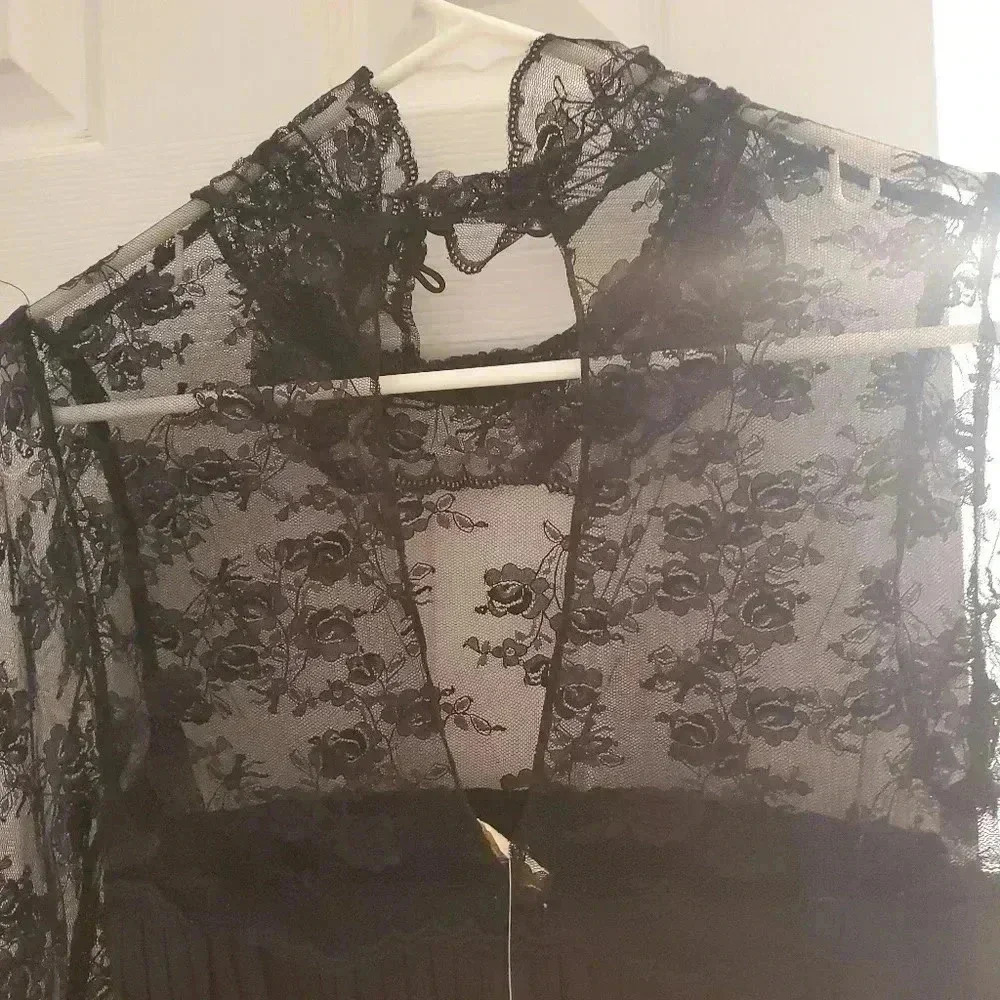 FREE PEOPLE BLACK DRESS - Picture 4 of 5